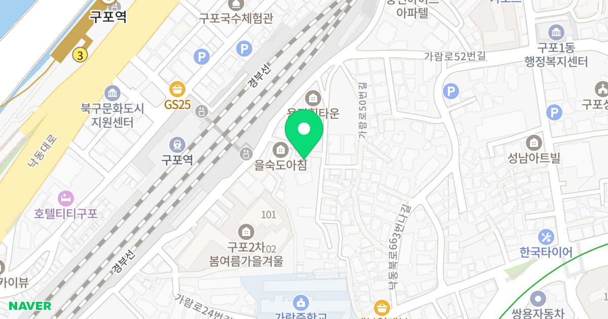 용진스타티스 위치 지도 - 부산광역시 북구