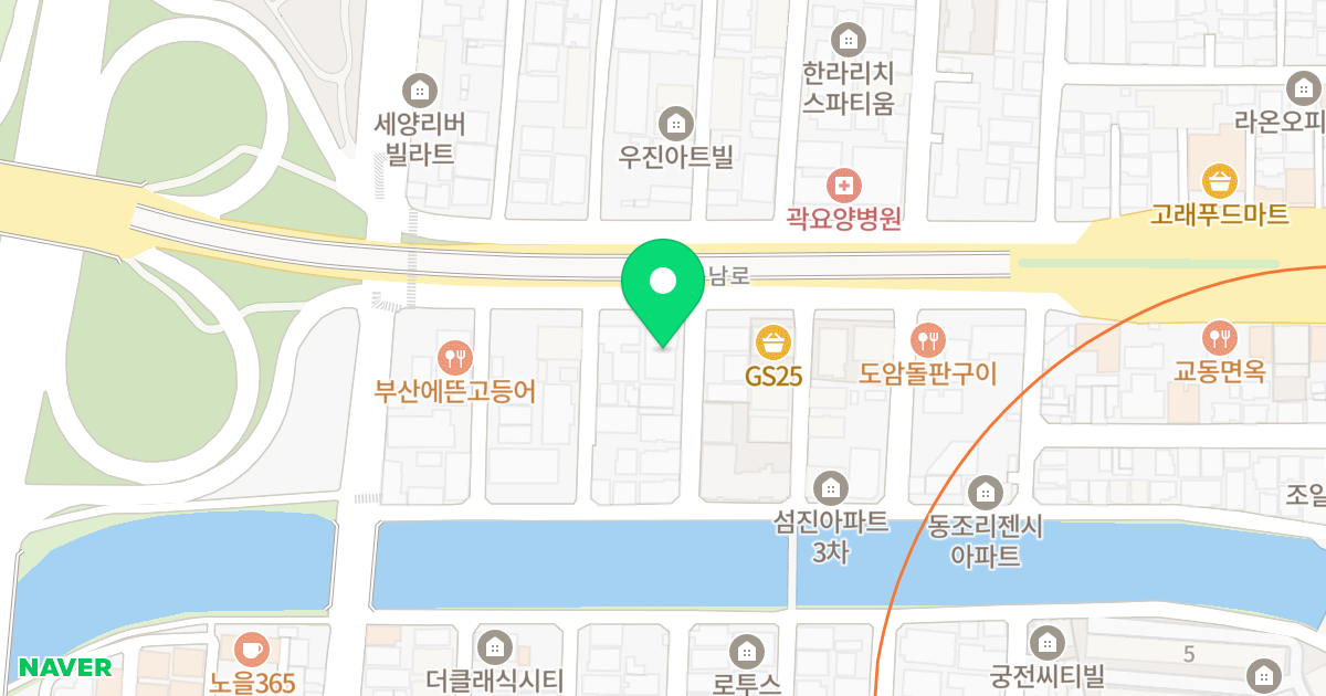 에덴파크 위치 지도 - 부산광역시 사하구 낙동남로 1356