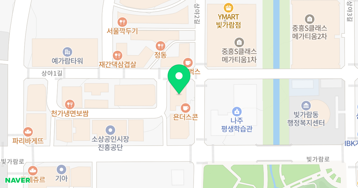 토담휴로스1차오피스텔 위치 지도 - 전라남도 나주시 상야2길 16