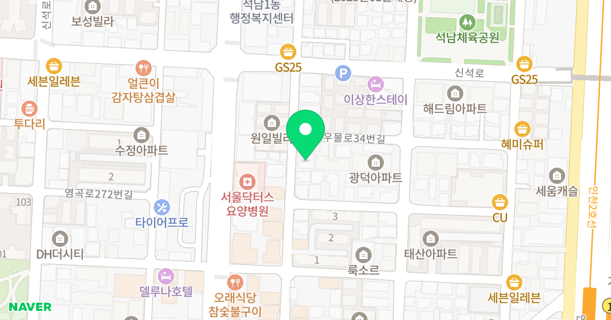 대명노블리안 위치 지도 - 인천광역시 서구 옻우물로 30-1