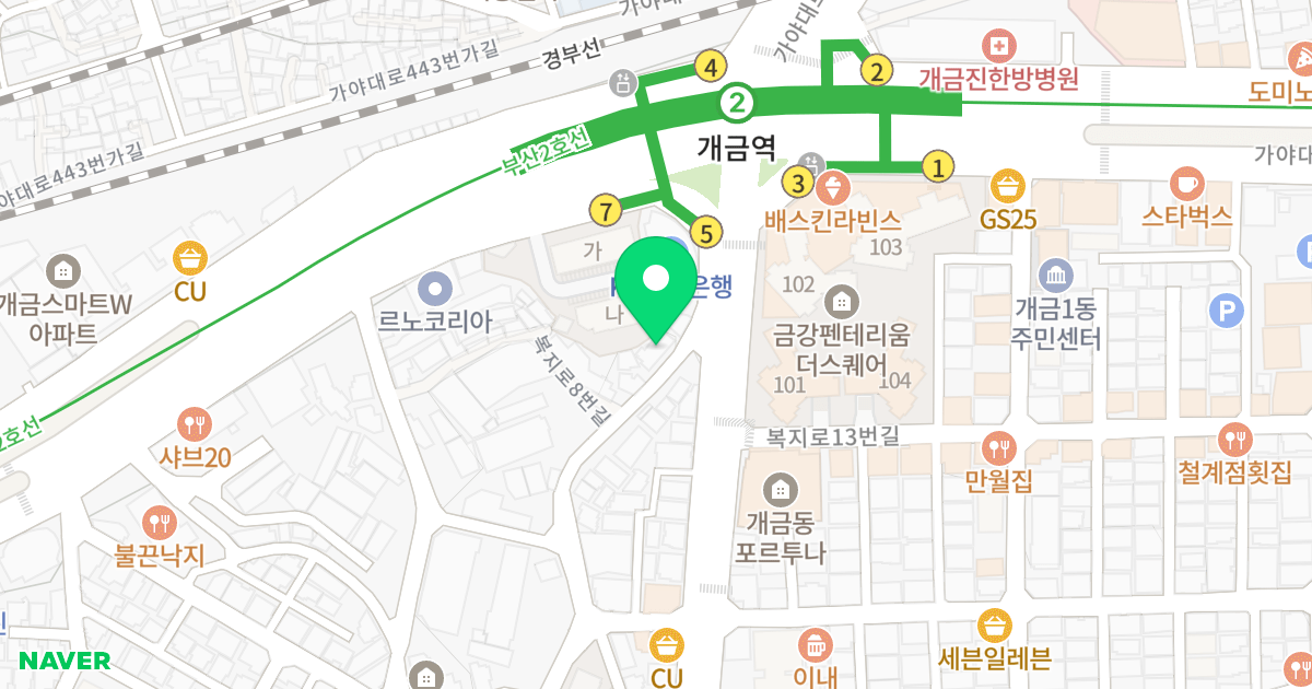 (502-9) 위치 지도 - 부산광역시 부산진구 복지로8번길 6