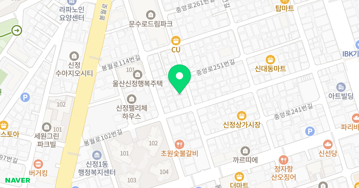 비발디칸2차 위치 지도 - 울산광역시 남구 월평로25번길 13