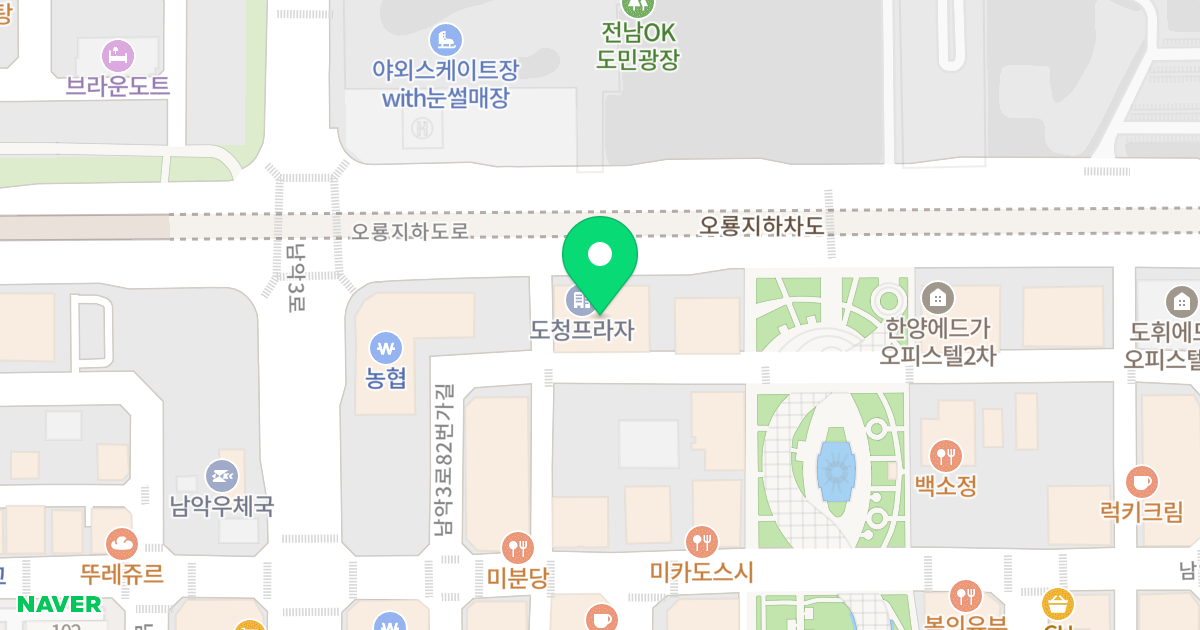 도청프라자 위치 지도 - 전라남도 무안군 삼향읍 후광대로 274
