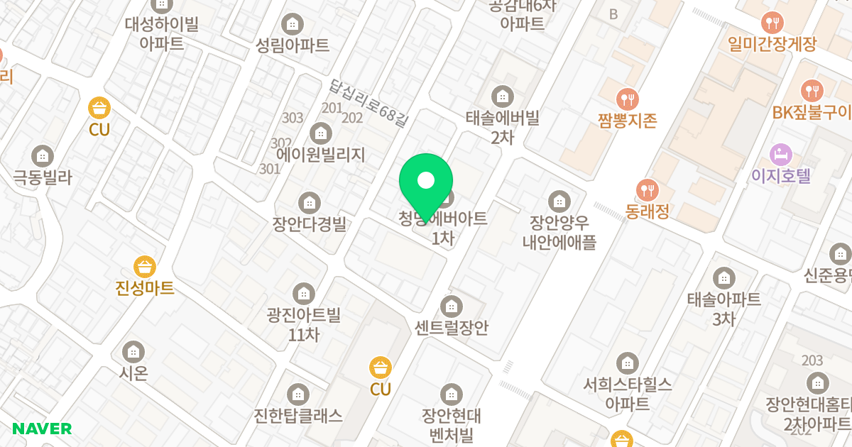 청명에버아트 2차 위치 지도 - 서울특별시 동대문구