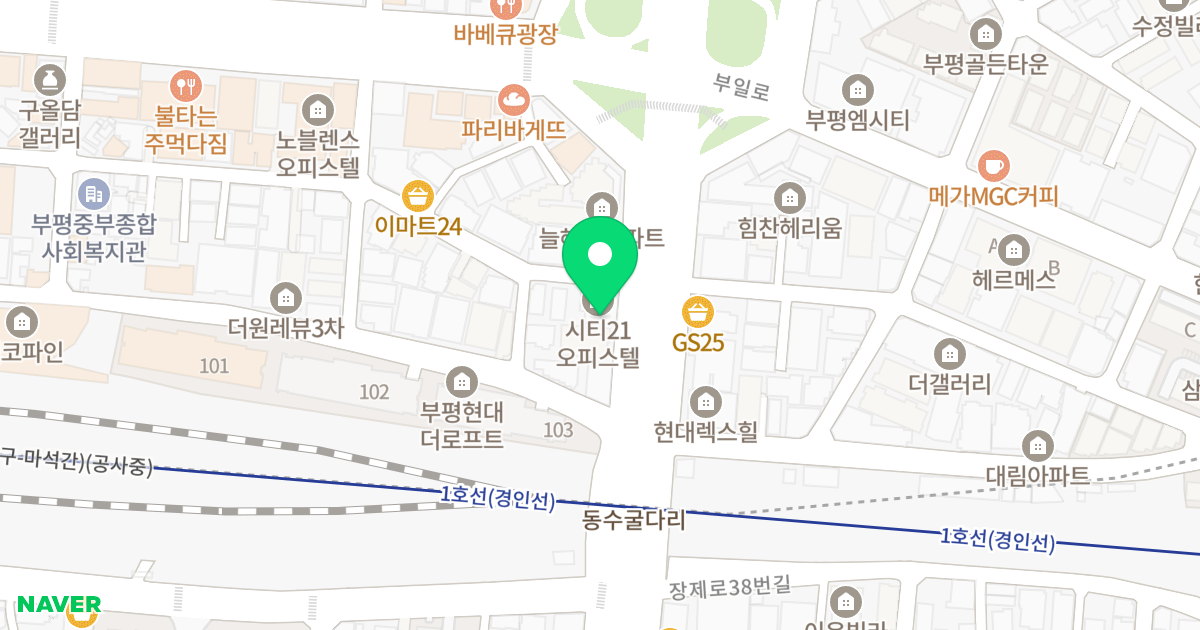 (180-2) 위치 지도 - 인천광역시 부평구 장제로 51