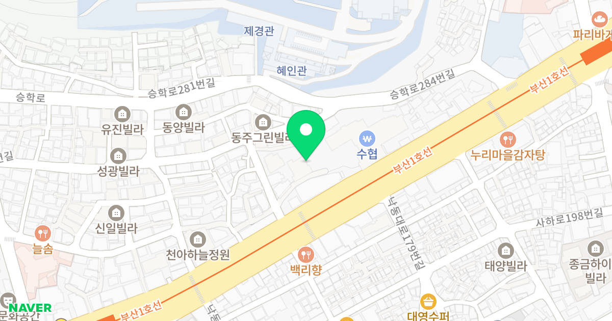 경성스마트더블유아파트2차 위치 지도 - 부산광역시 사하구 낙동대로 182