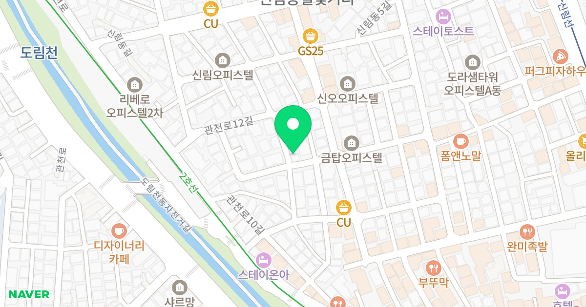 (1461-14) 위치 지도 - 서울특별시 관악구 신림동5나길 26