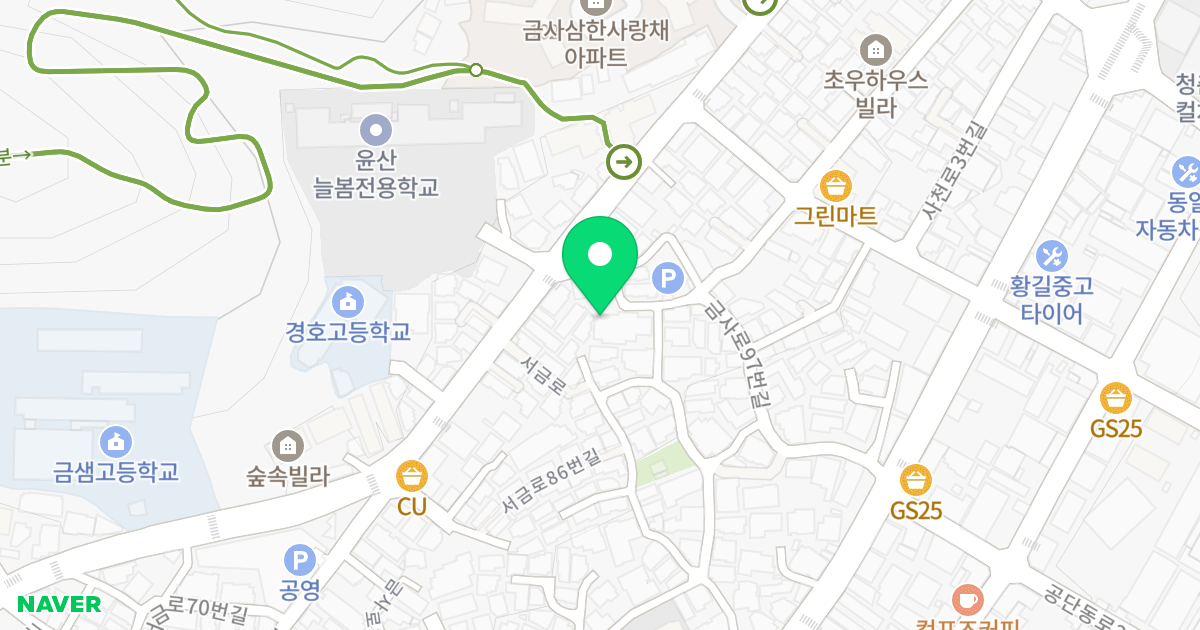 금사센스빌 위치 지도 - 부산광역시 금정구 사천로7번길 49