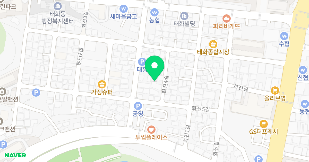 칸타빌레 위치 지도 - 울산광역시 중구 화진4길 33-7