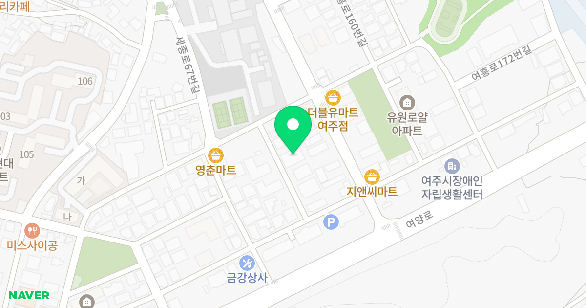 1동 위치 지도 - 경기도 여주시