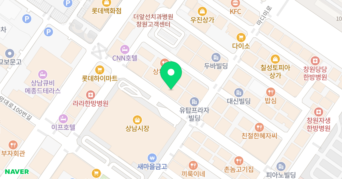 Y-TOP빌딩 위치 지도 - 경상남도 창원시 성산구 마디미로22번길 6