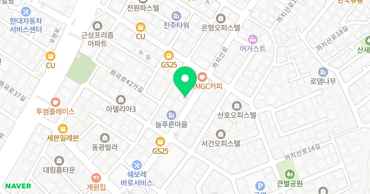 더 베네치아 스위트 위치 지도 - 서울특별시 강서구 까치산로 77-2