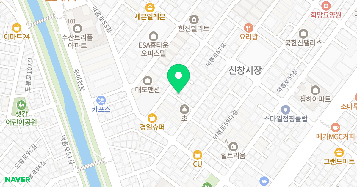 (585-47) 위치 지도 - 서울특별시 도봉구 덕릉로59바길 49