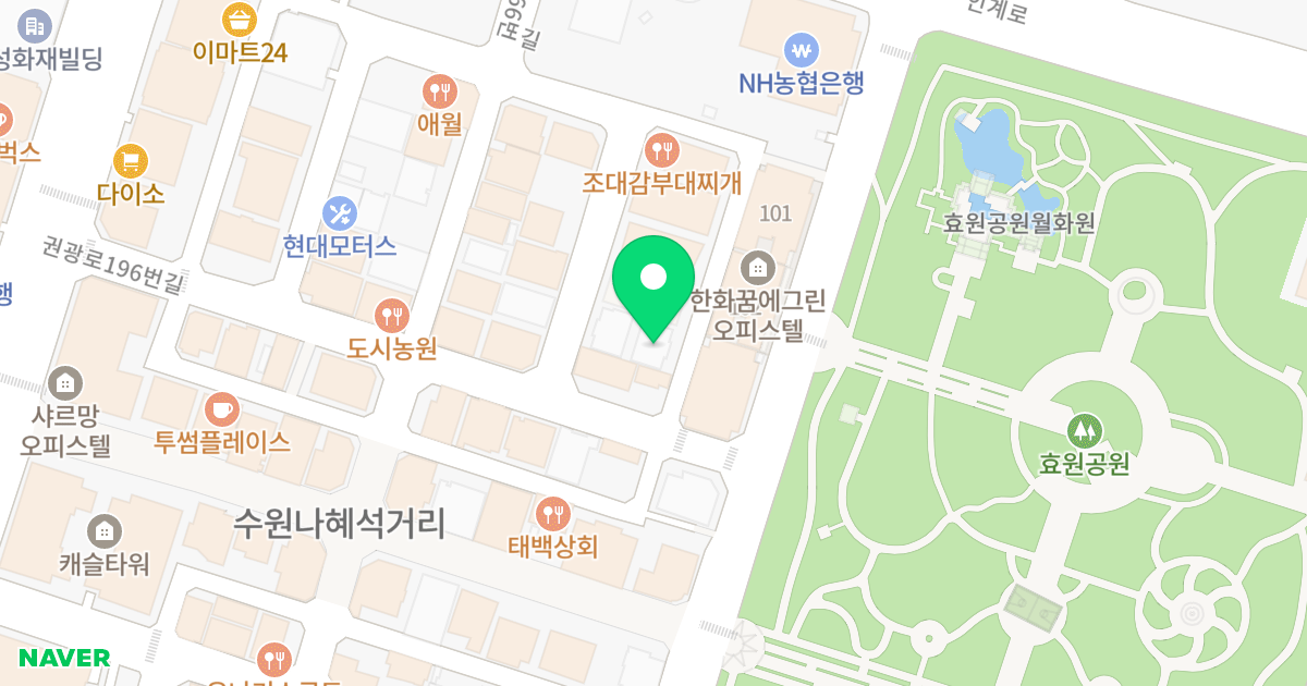 (1116-14) 위치 지도 - 경기도 수원시 팔달구