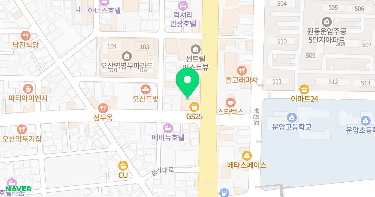 라씨엘 위치 지도 - 경기도 오산시