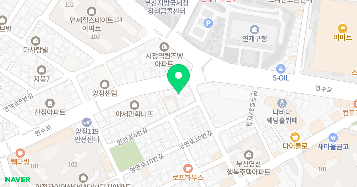 월드타워빌 위치 지도 - 부산광역시 부산진구