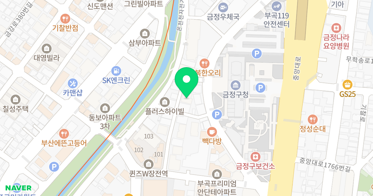 (64-11) 위치 지도 - 부산광역시 금정구 중앙대로1763번길 36-26