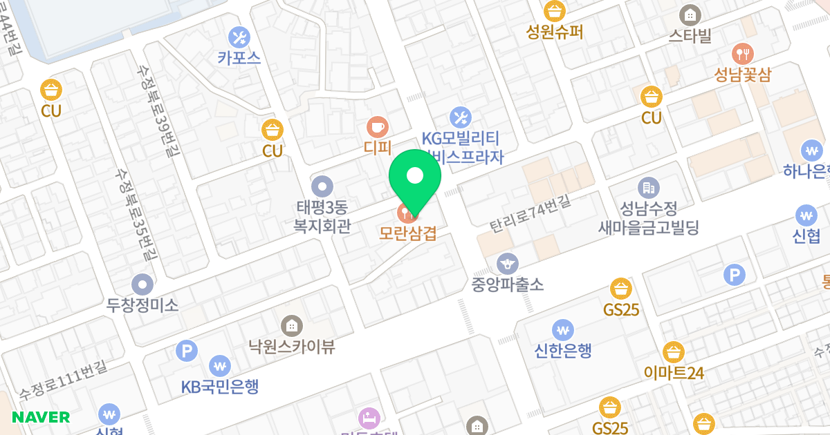 다온 아트리움 위치 지도 - 경기도 성남시 수정구 탄리로 77