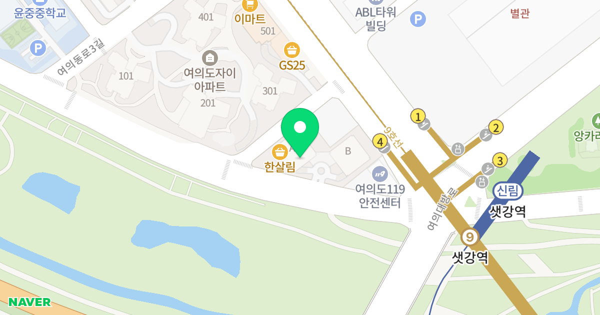 대우트럼프월드2 위치 지도 - 서울특별시 영등포구 여의동로 97