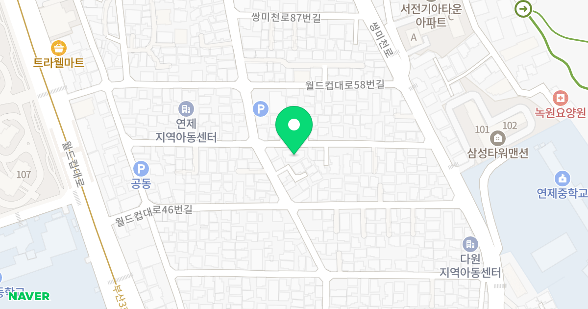 명성아트빌 위치 지도 - 부산광역시 연제구 쌍미천로73번길 27
