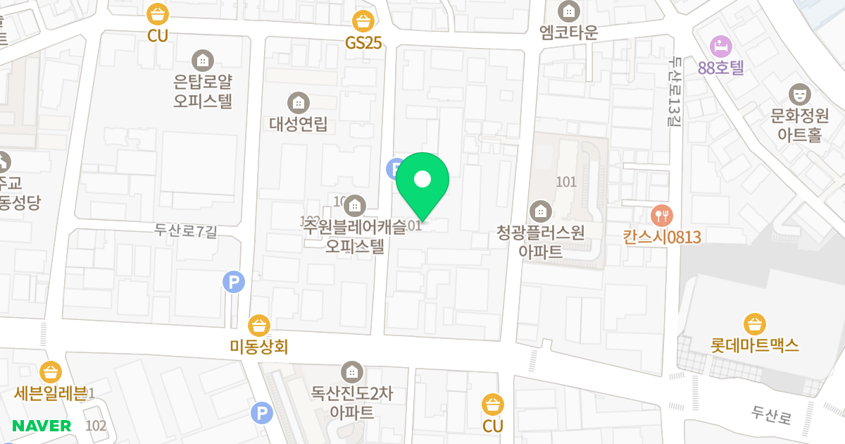 E-스타파크 위치 지도 - 서울특별시 금천구 두산로9길 18