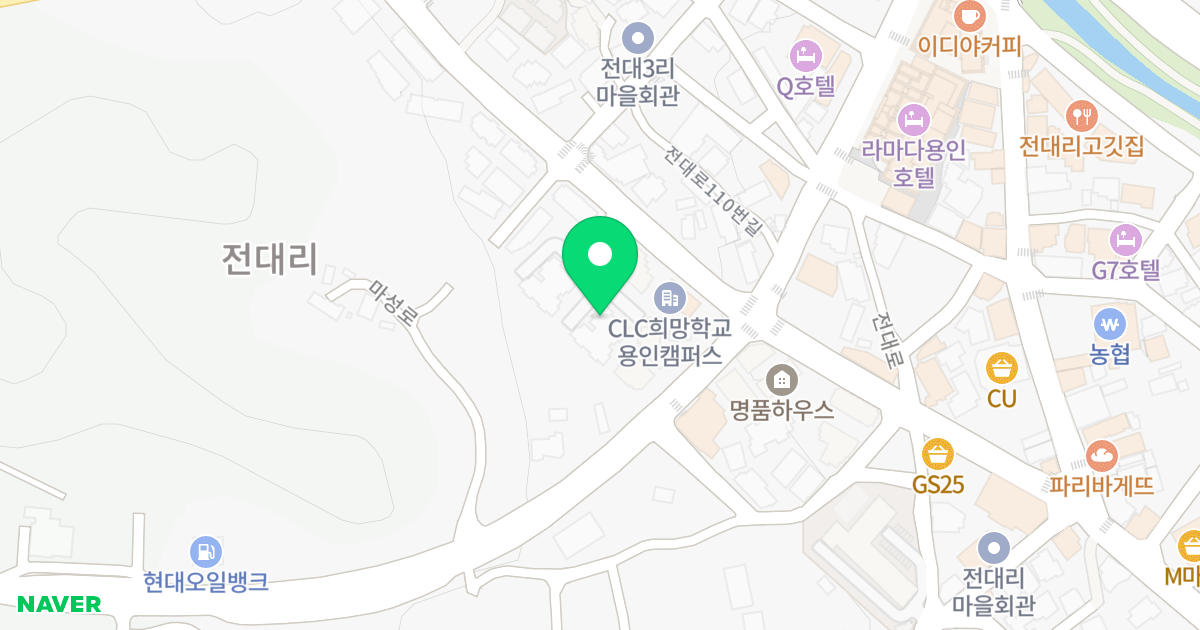 103동 위치 지도 - 경기도 용인시 처인구 포곡읍 전대로 105-1
