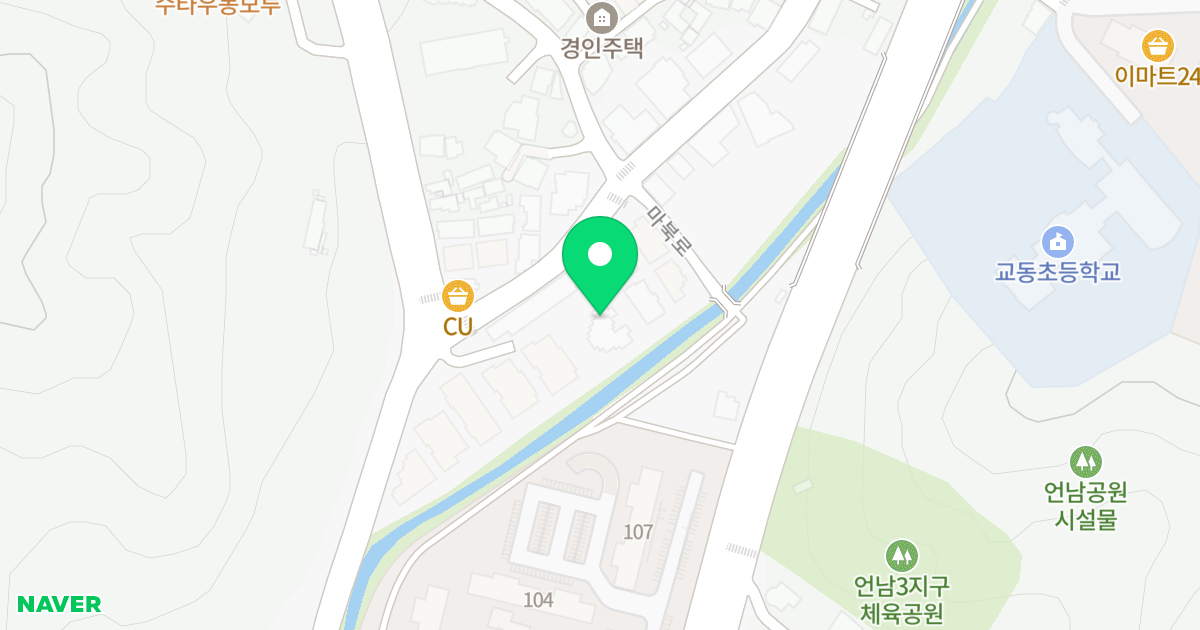 (255-1) 위치 지도 - 경기도 용인시 기흥구 마북로 100