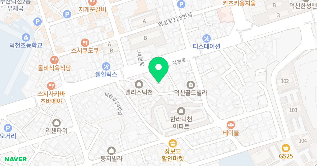 일리아나 파크빌 위치 지도 - 부산광역시 북구 덕천로40번길 13