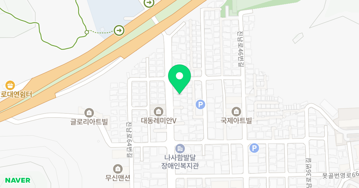 삼인유리안 위치 지도 - 부산광역시 남구