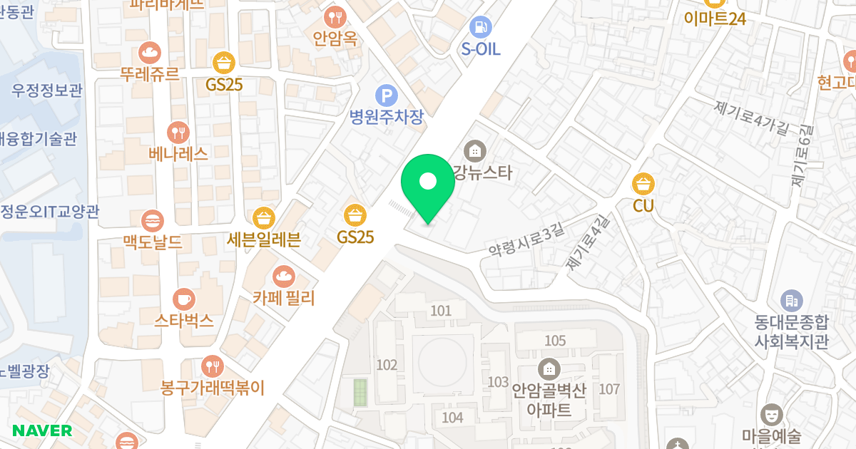 케이유글로벌 하우스 오피스텔 위치 지도 - 서울특별시 동대문구 약령시로3길 54