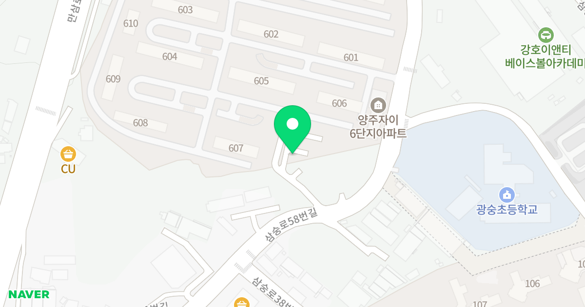 리치빌B 위치 지도 - 경기도 양주시 삼숭로58번길 83