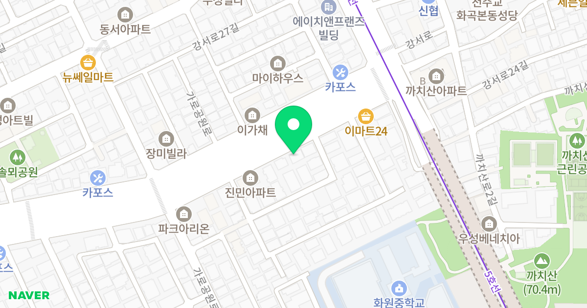 성진오피스텔 위치 지도 - 서울특별시 강서구 가로공원로 230