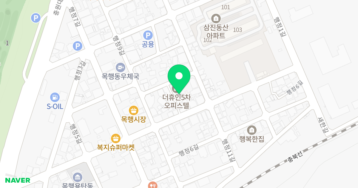 (610-5) 위치 지도 - 충청북도 충주시 행정9길 20-8