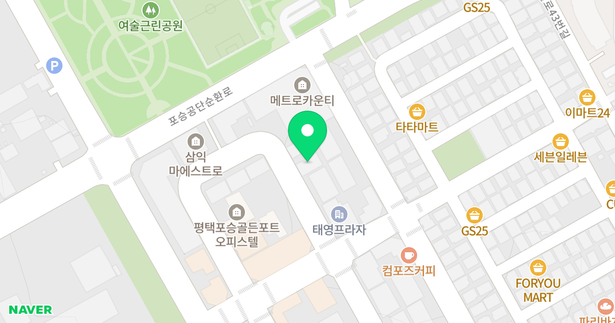 1동 위치 지도 - 경기도 평택시 포승읍