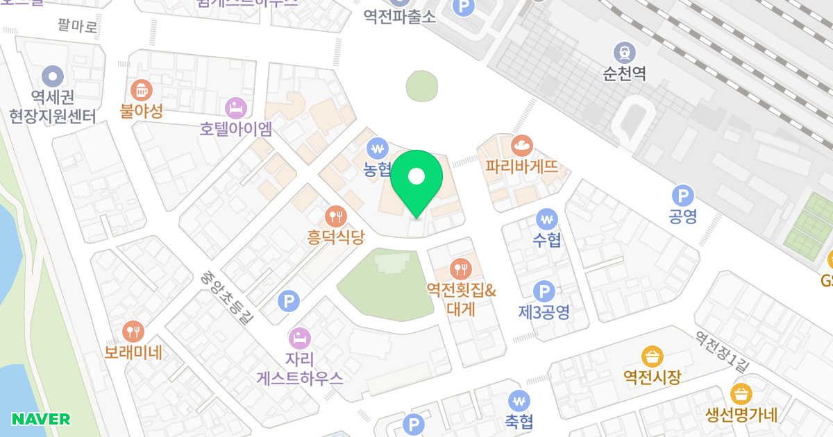(159-8) 위치 지도 - 전라남도 순천시 역전광장3길 16