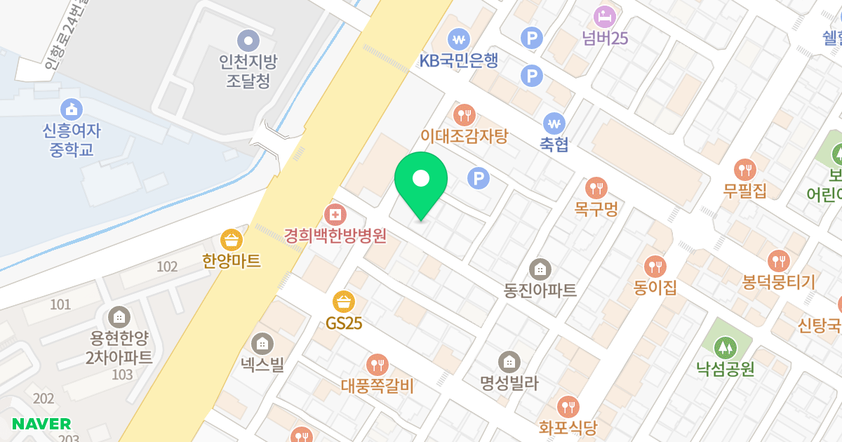 (629-34) 위치 지도 - 인천광역시 미추홀구 아암대로91번길 11
