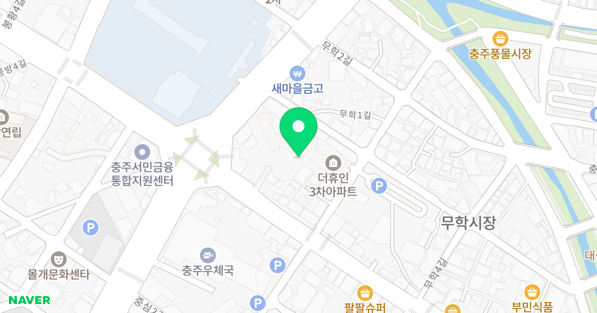 봉방동 더휴인3차 위치 지도 - 충청북도 충주시 무학3길 5