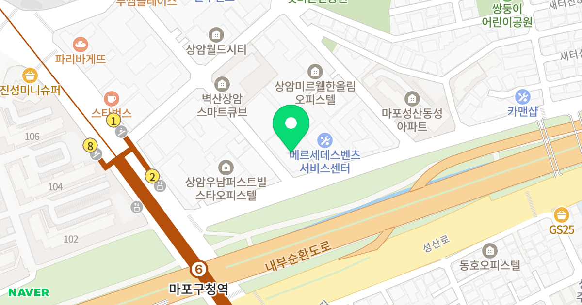 마포상암시티프라디움리버 위치 지도 - 서울특별시 마포구 모래내로1길 4