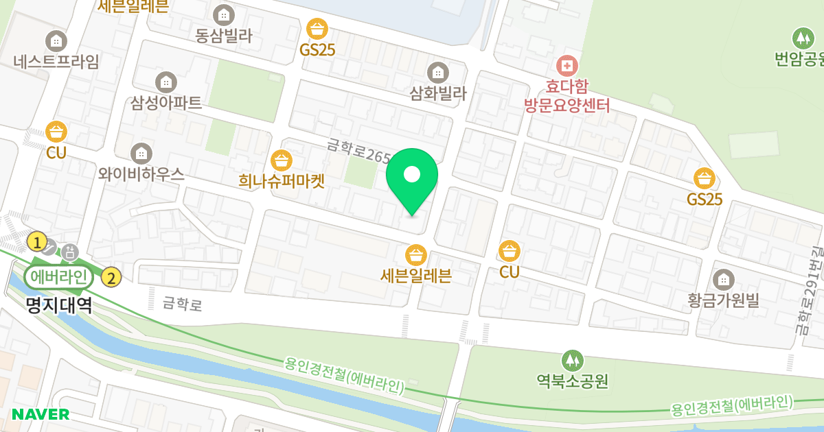 (386-9) 위치 지도 - 경기도 용인시 처인구 금학로265번길 5-2