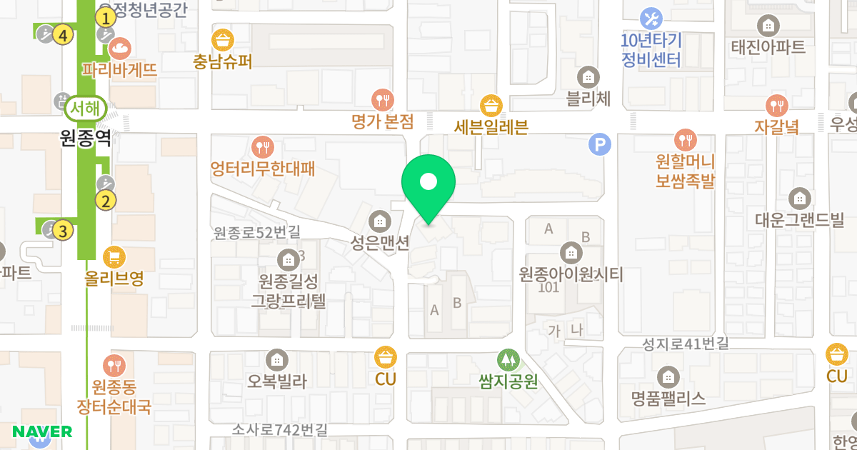 아이원팰리스 위치 지도 - 경기도 부천시 오정구  11-4