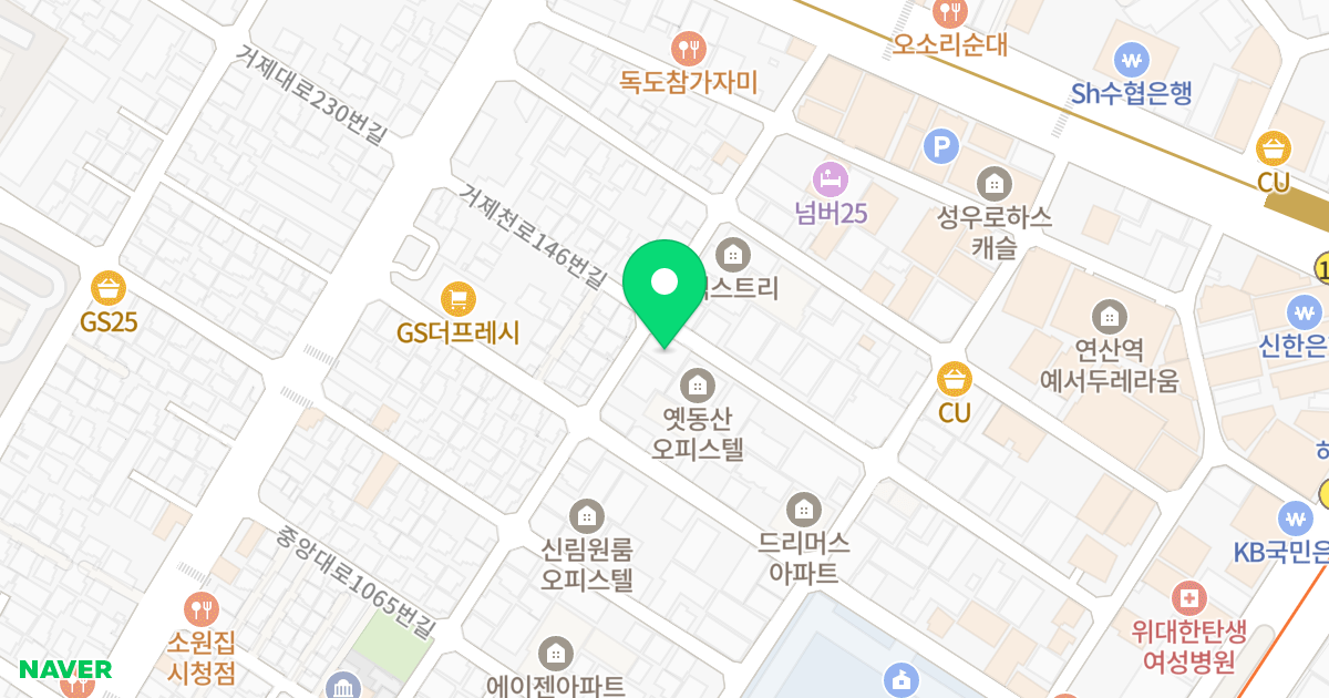 다사랑빌 위치 지도 - 부산광역시 연제구 월드컵대로165번길 29