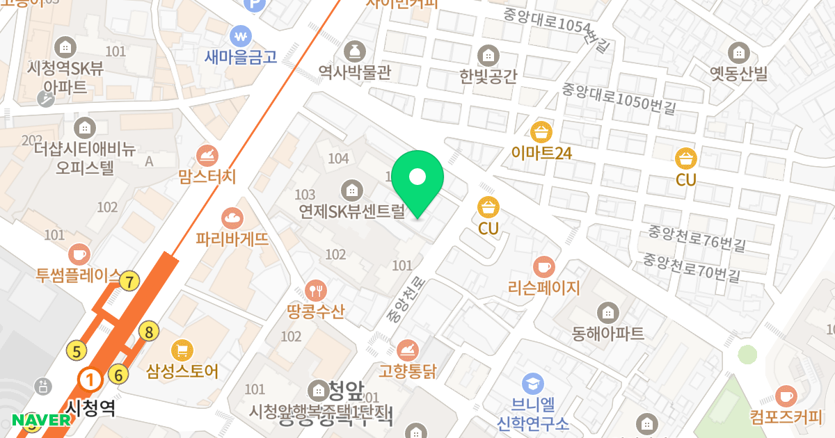 에이스빌 위치 지도 - 부산광역시 연제구 중앙천로 83-9