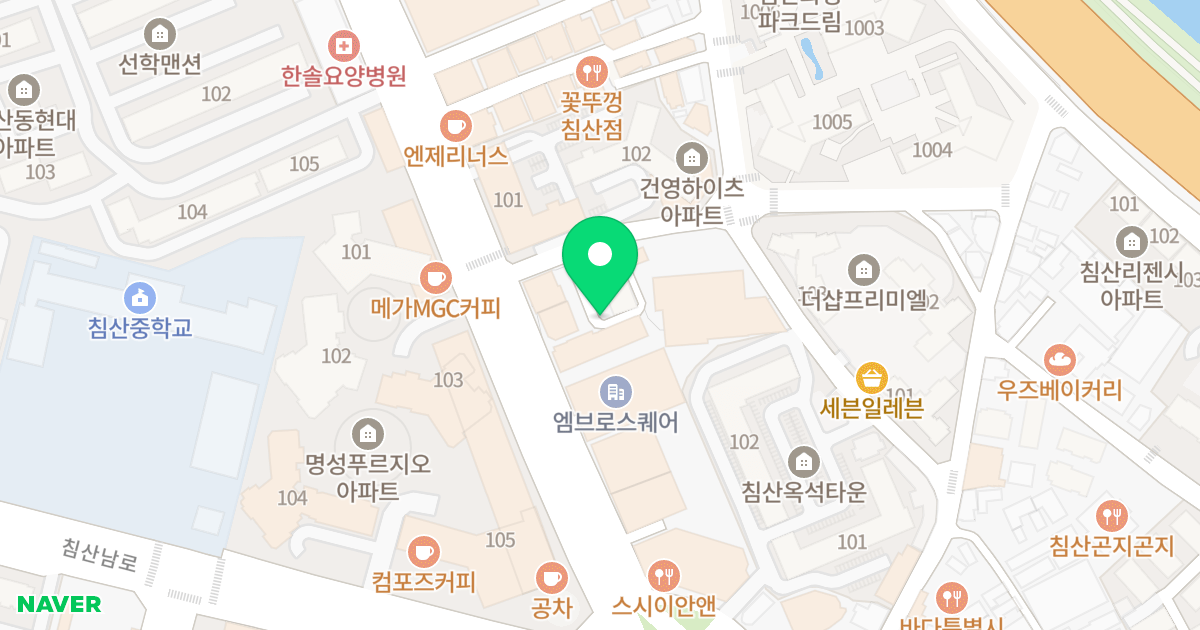 메트로 캐슬 위치 지도 - 대구광역시 북구 침산로32길 2