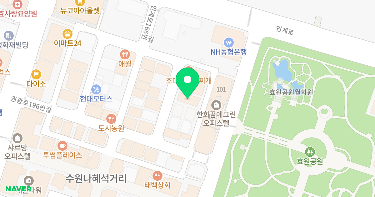(1116-9) 위치 지도 - 경기도 수원시 팔달구 권광로196번길 43-14
