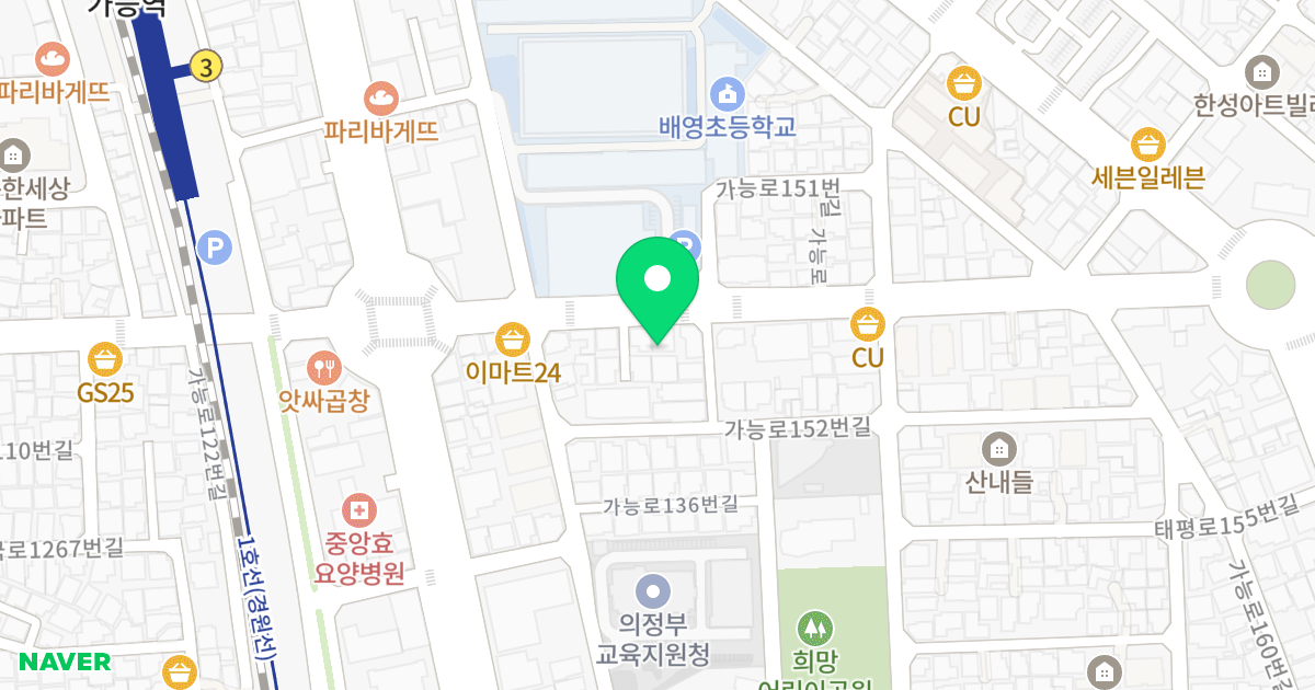 드림빌3 위치 지도 - 경기도 의정부시 가능로 142