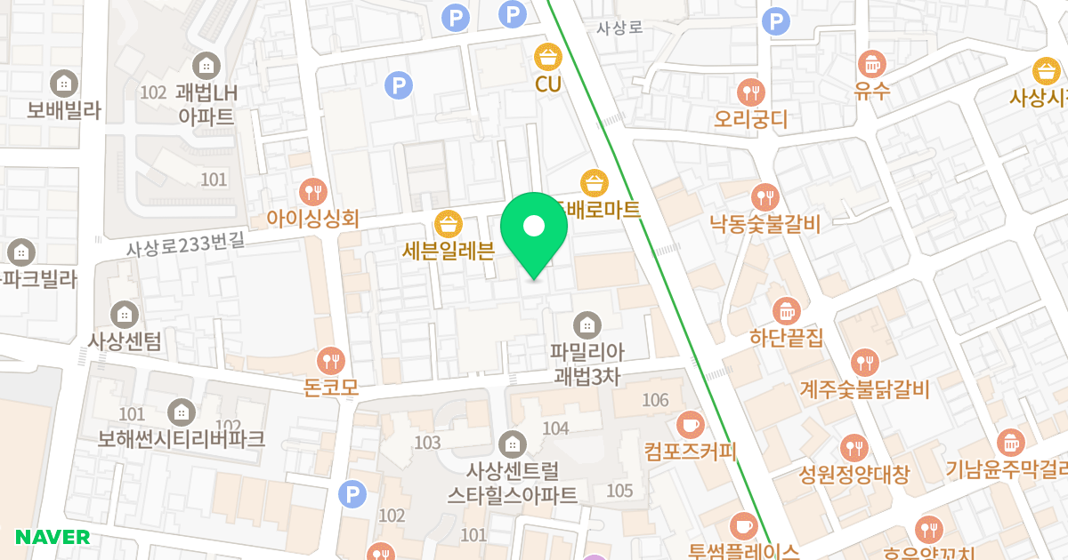 더존빌 위치 지도 - 부산광역시 사상구