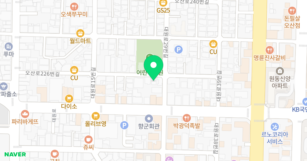(761-24) 위치 지도 - 경기도 오산시 오산로226번길 28