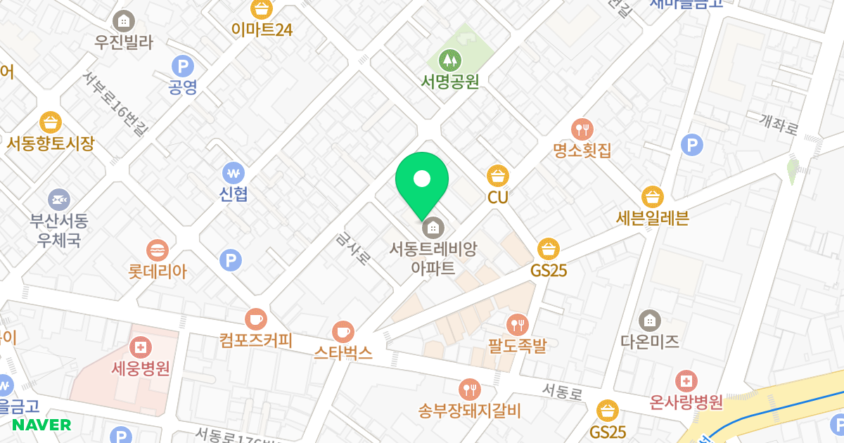 트레비앙 위치 지도 - 부산광역시 금정구 금사로 9