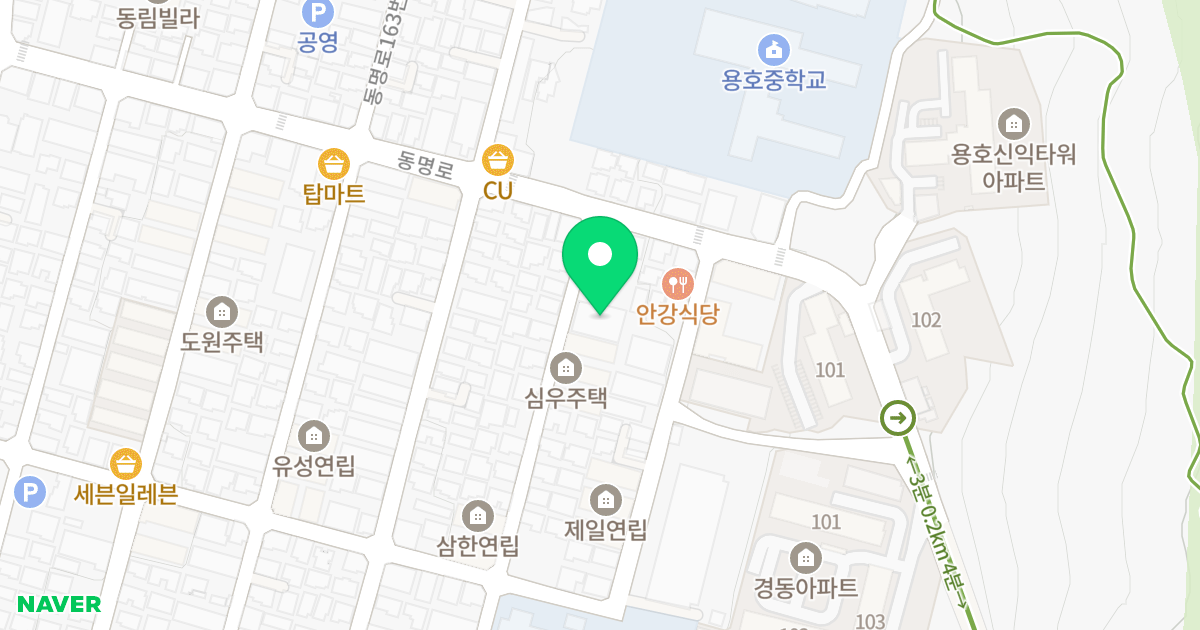 VIVITE 위치 지도 - 부산광역시 남구 동명로176번길 9