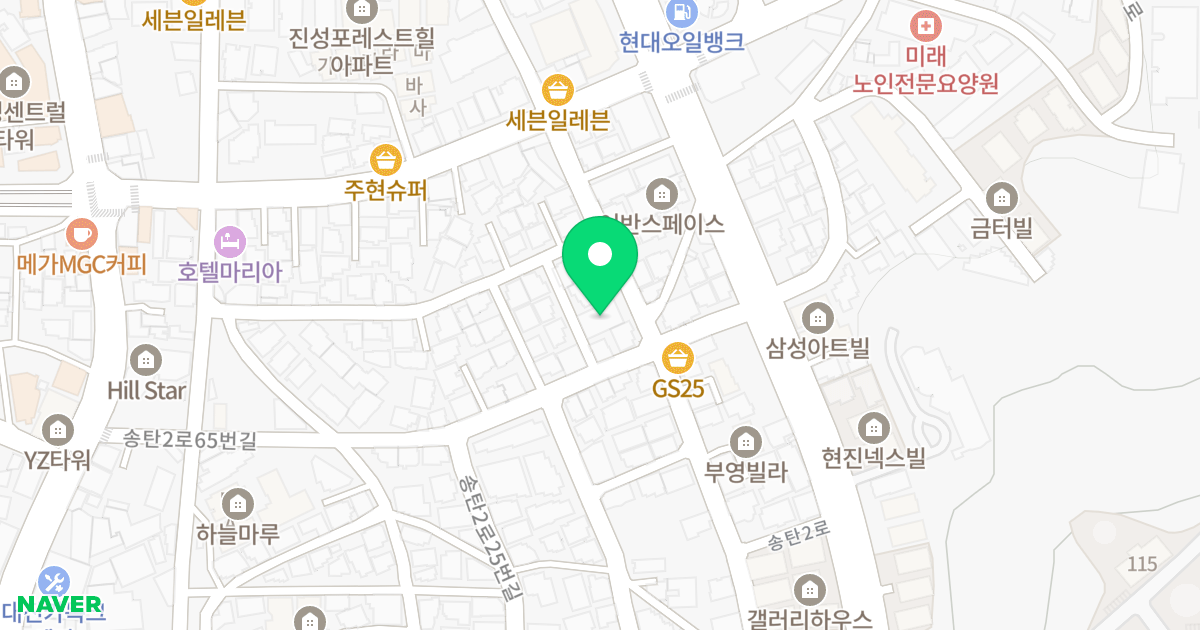 신화빌리지3차 위치 지도 - 경기도 평택시 송탄2로65번길 6-4